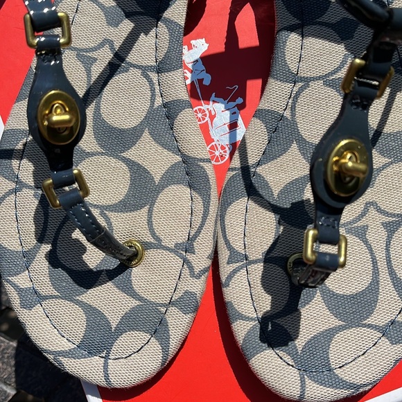 Coach Robyn Patent Leather Sandals - Picture 8 of 11